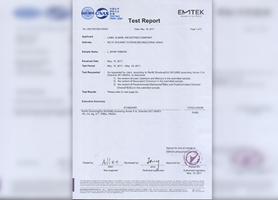 RoHS Test Report